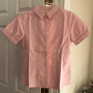 Lands’ End Girls Shortsleeved Oxford